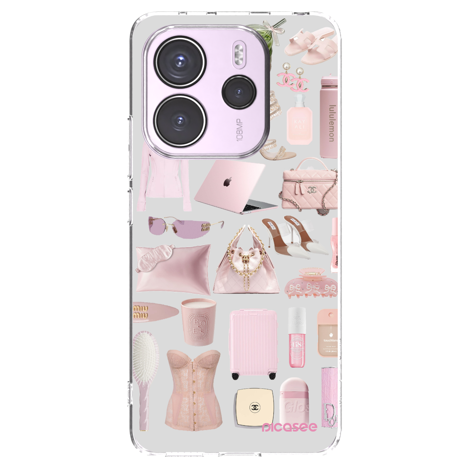 Picasee silikonový průhledný obal pro Xiaomi Redmi Note 14 4G - Glam Babe