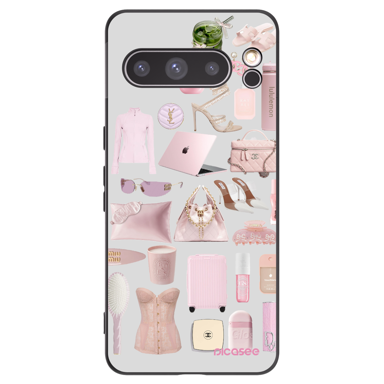 Picasee silikonový černý obal pro Google Pixel 8 Pro - Glam Babe