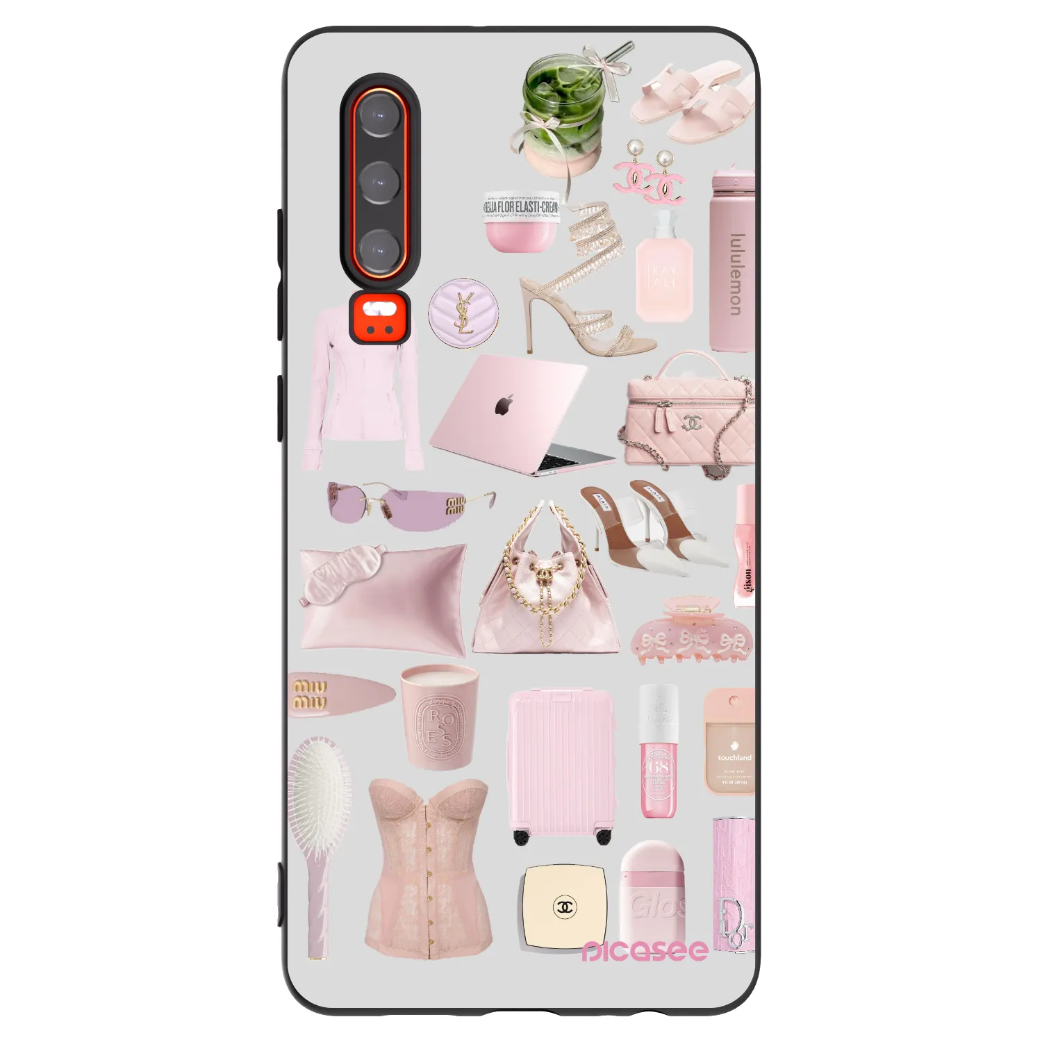 Picasee silikonový černý obal pro Huawei P30 - Glam Babe