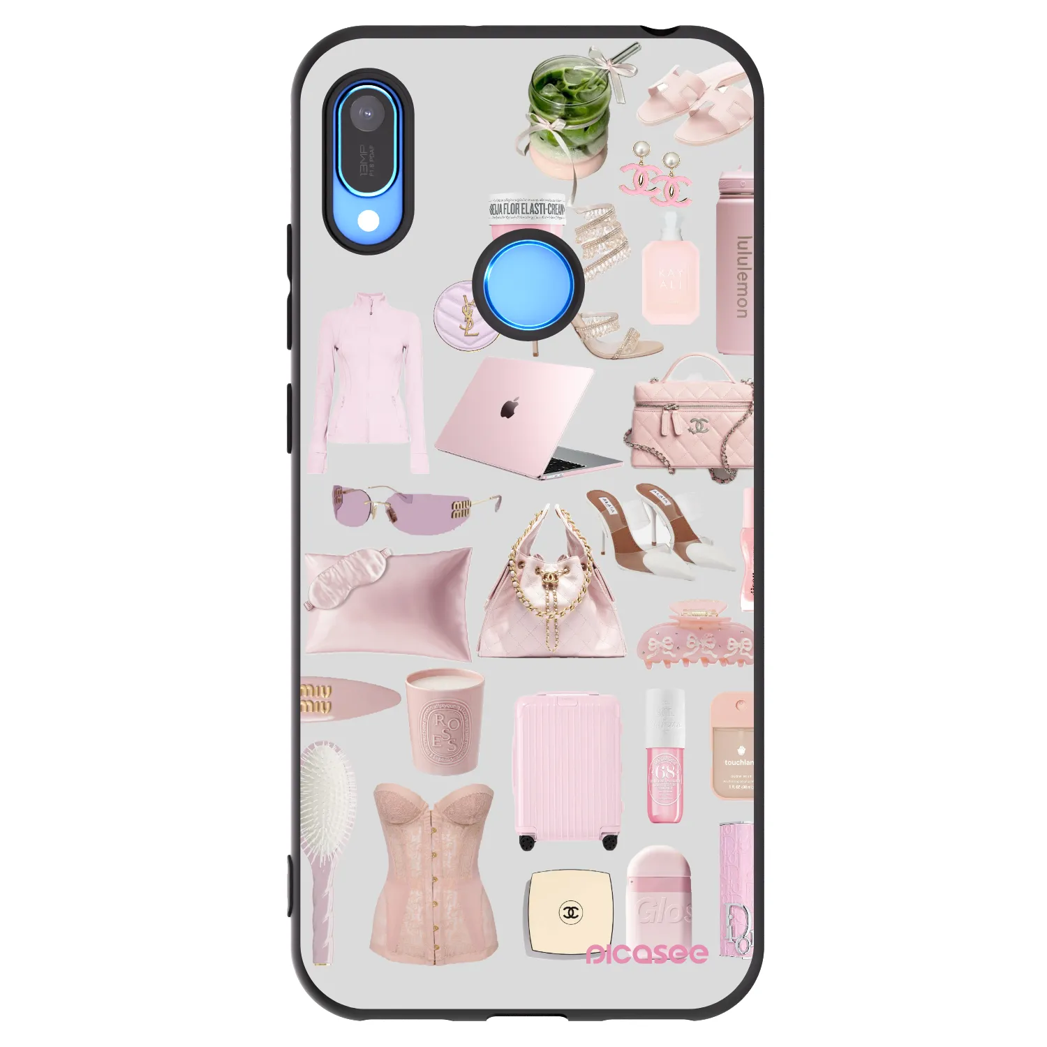 Picasee silikonový černý obal pro Huawei Y6 2019 - Glam Babe