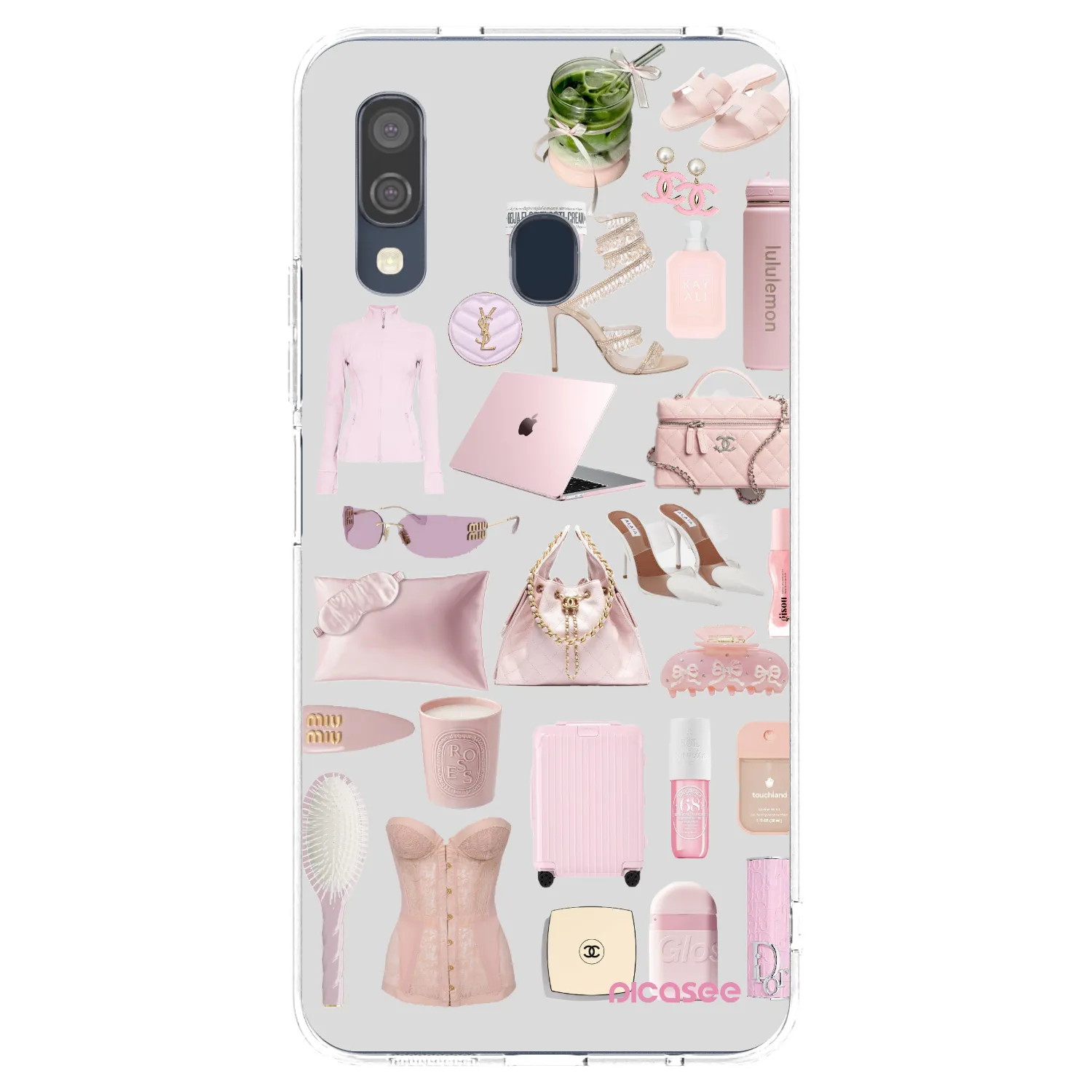 Picasee silikonový průhledný obal pro Samsung Galaxy A40 A405F - Glam Babe
