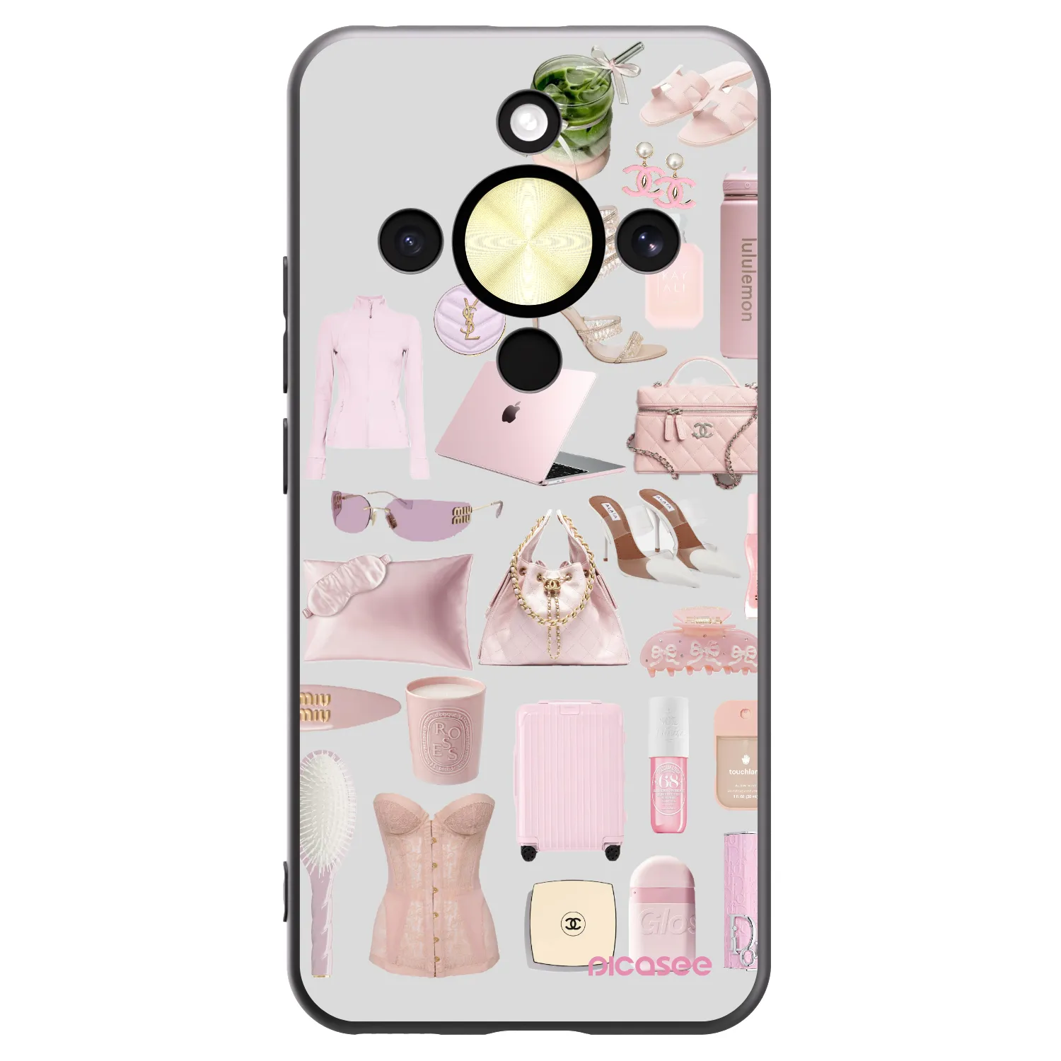 Picasee silikonový černý obal pro Honor Magic8 Lite 5G - Glam Babe