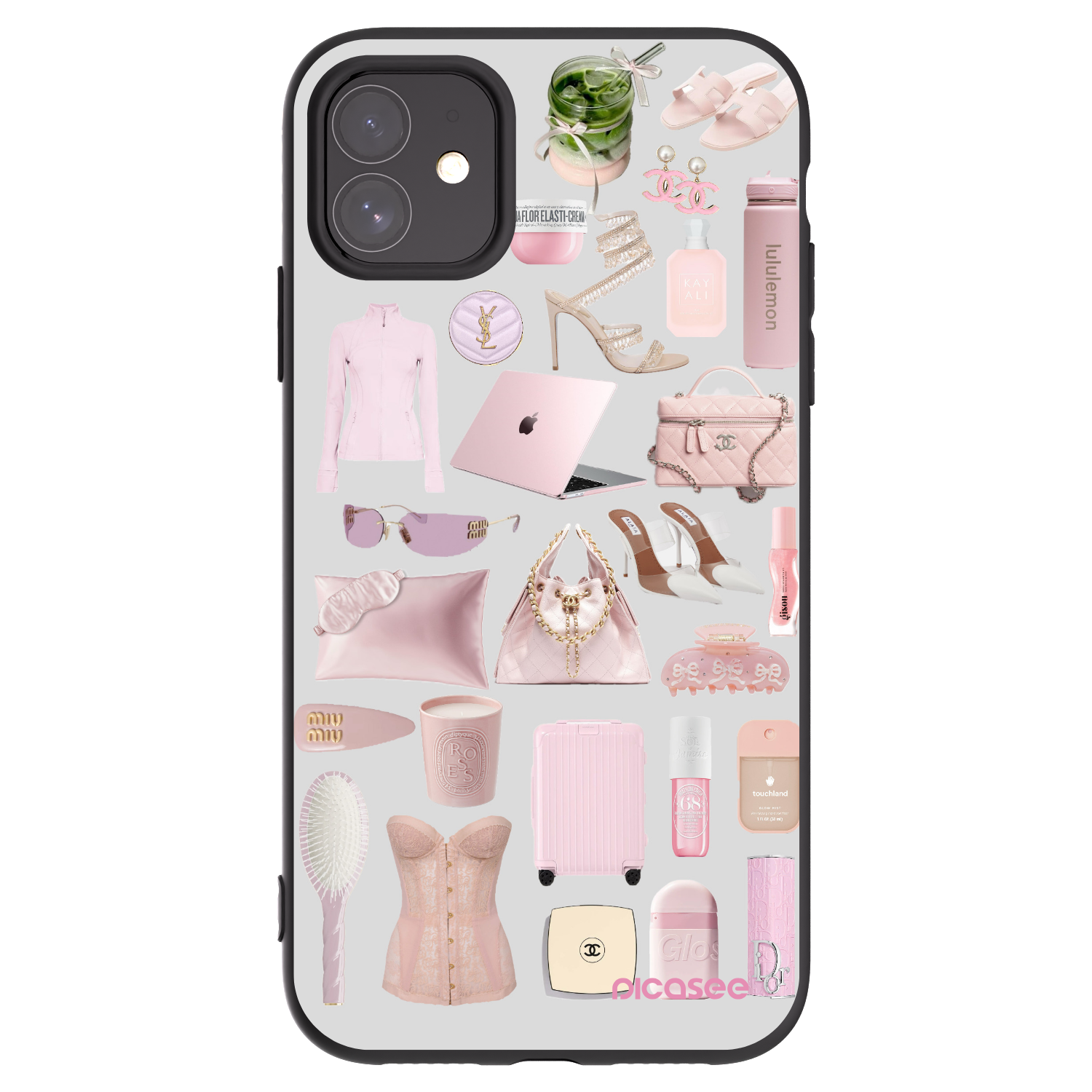 Picasee silikonový černý obal pro Apple iPhone 11 - Glam Babe