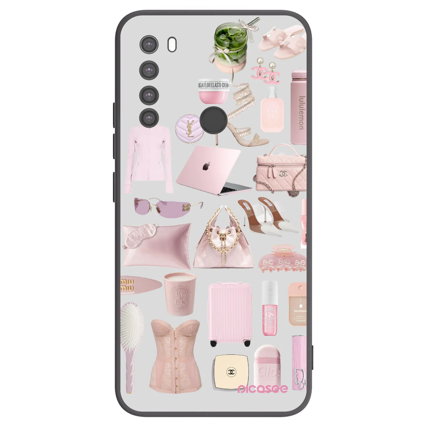 Picasee silikonový černý obal pro Xiaomi Redmi Note 8 - Glam Babe