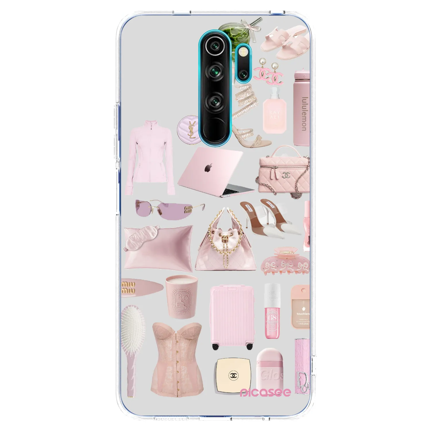 Picasee silikonový průhledný obal pro Xiaomi Redmi Note 8 Pro - Glam Babe