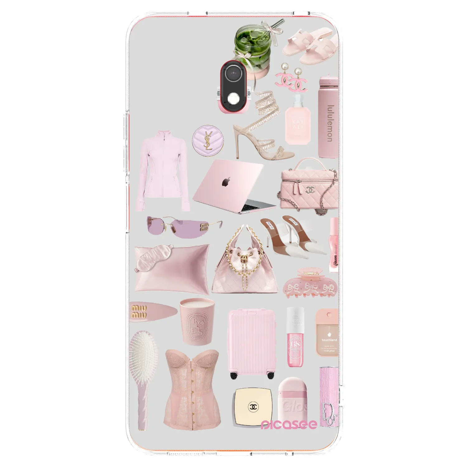 Picasee silikonový průhledný obal pro Xiaomi Redmi 8A - Glam Babe