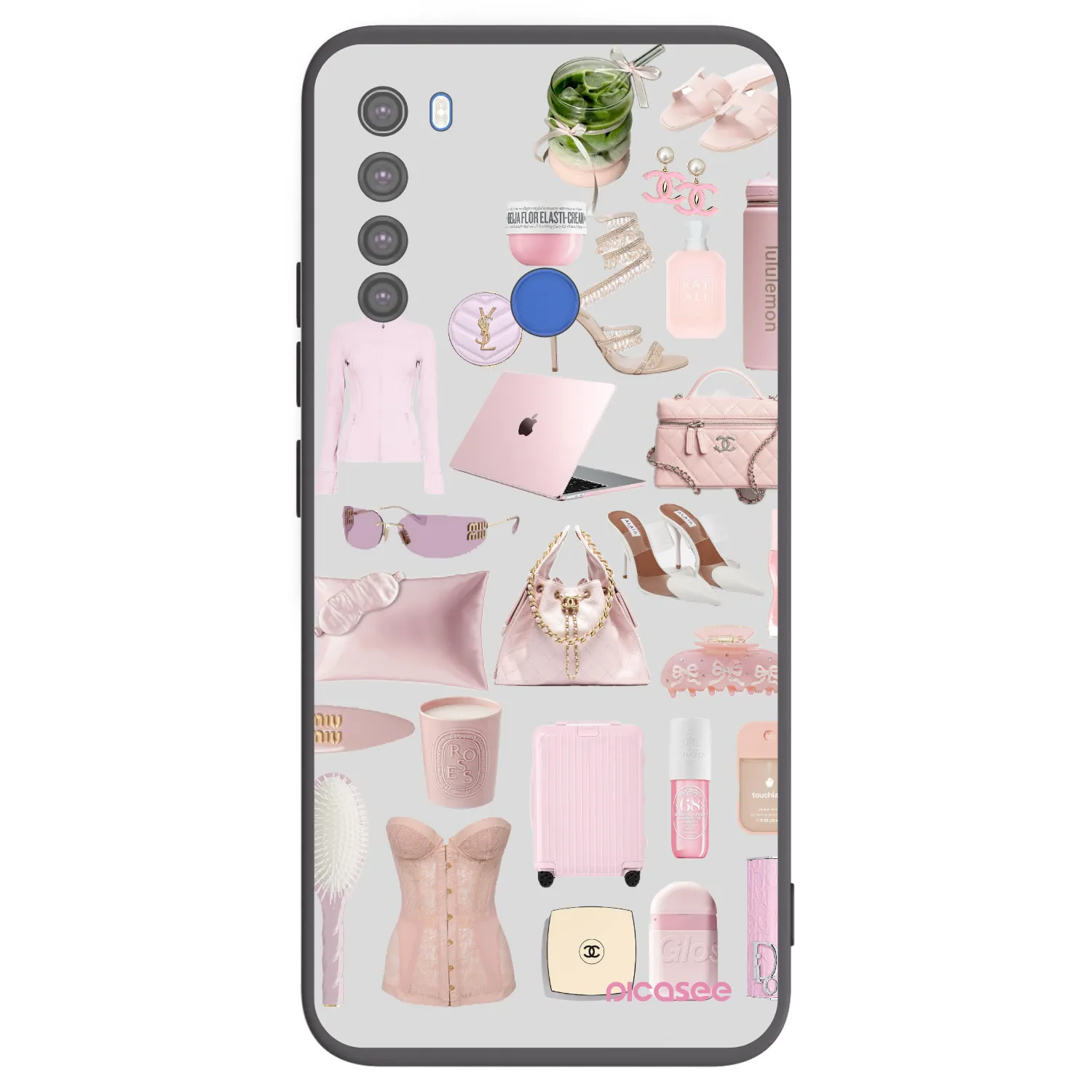 Picasee silikonový černý obal pro Xiaomi Redmi Note 8T - Glam Babe