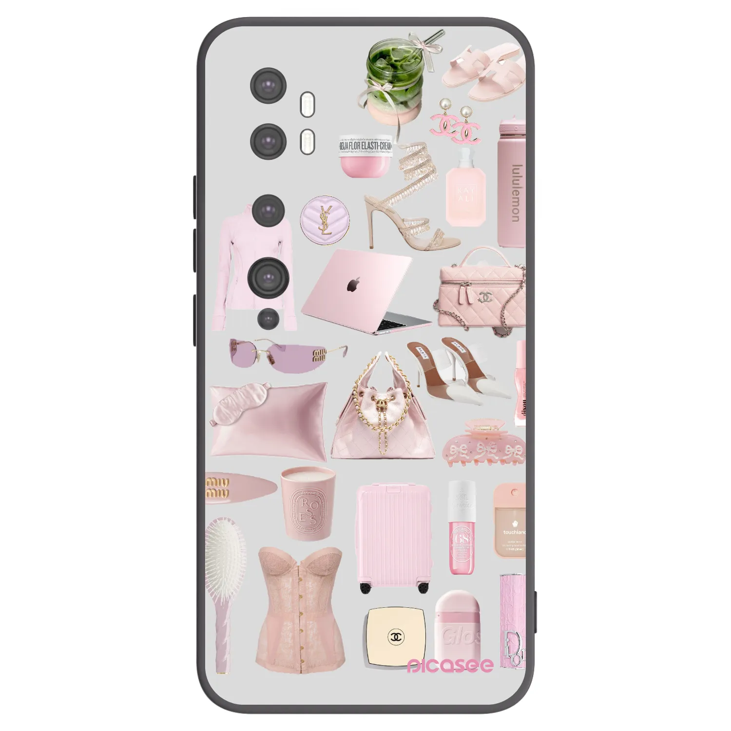 Picasee silikonový černý obal pro Xiaomi Mi Note 10 (Pro) - Glam Babe