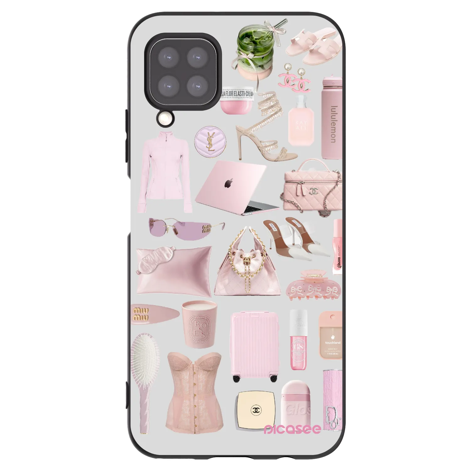 Picasee silikonový černý obal pro Huawei P40 Lite - Glam Babe