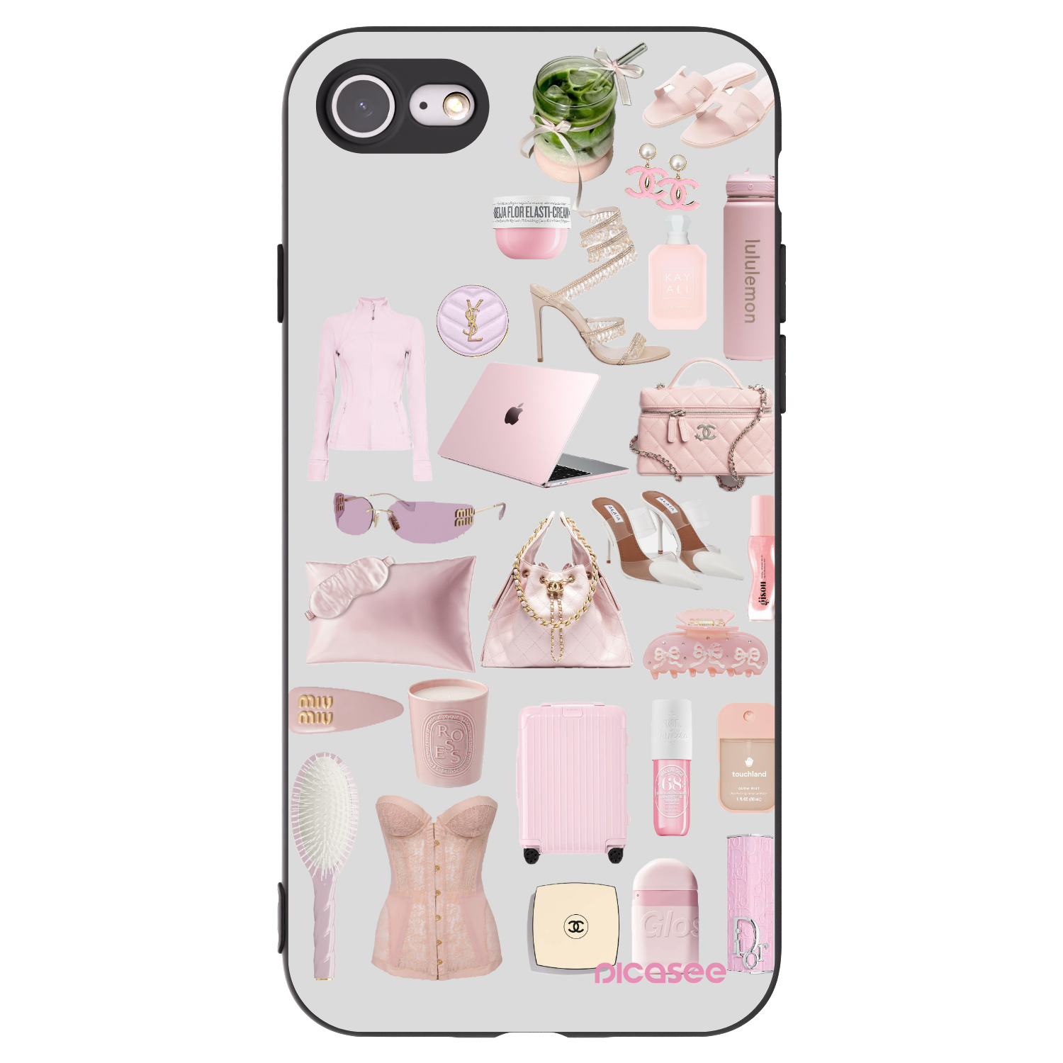 Picasee silikonový černý obal pro Apple iPhone SE 2020 - Glam Babe