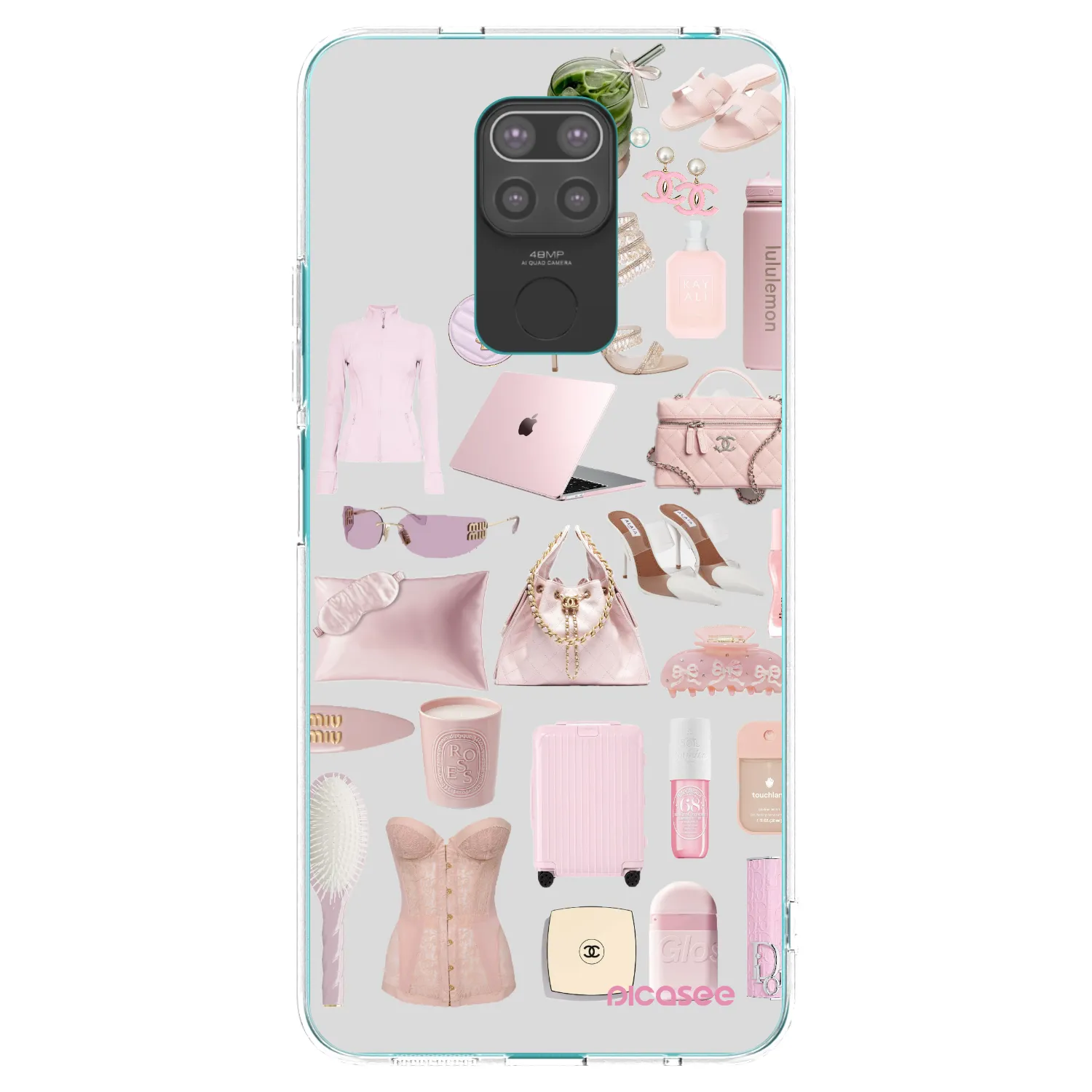 Picasee silikonový černý obal pro Xiaomi Redmi Note 9 - Glam Babe