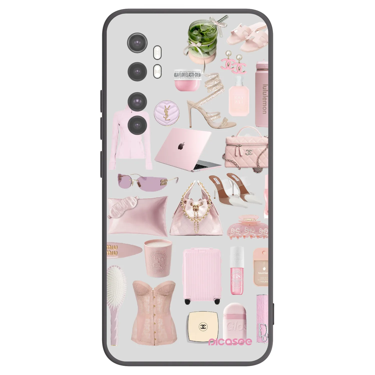 Picasee silikonový černý obal pro Xiaomi Mi Note 10 Lite - Glam Babe