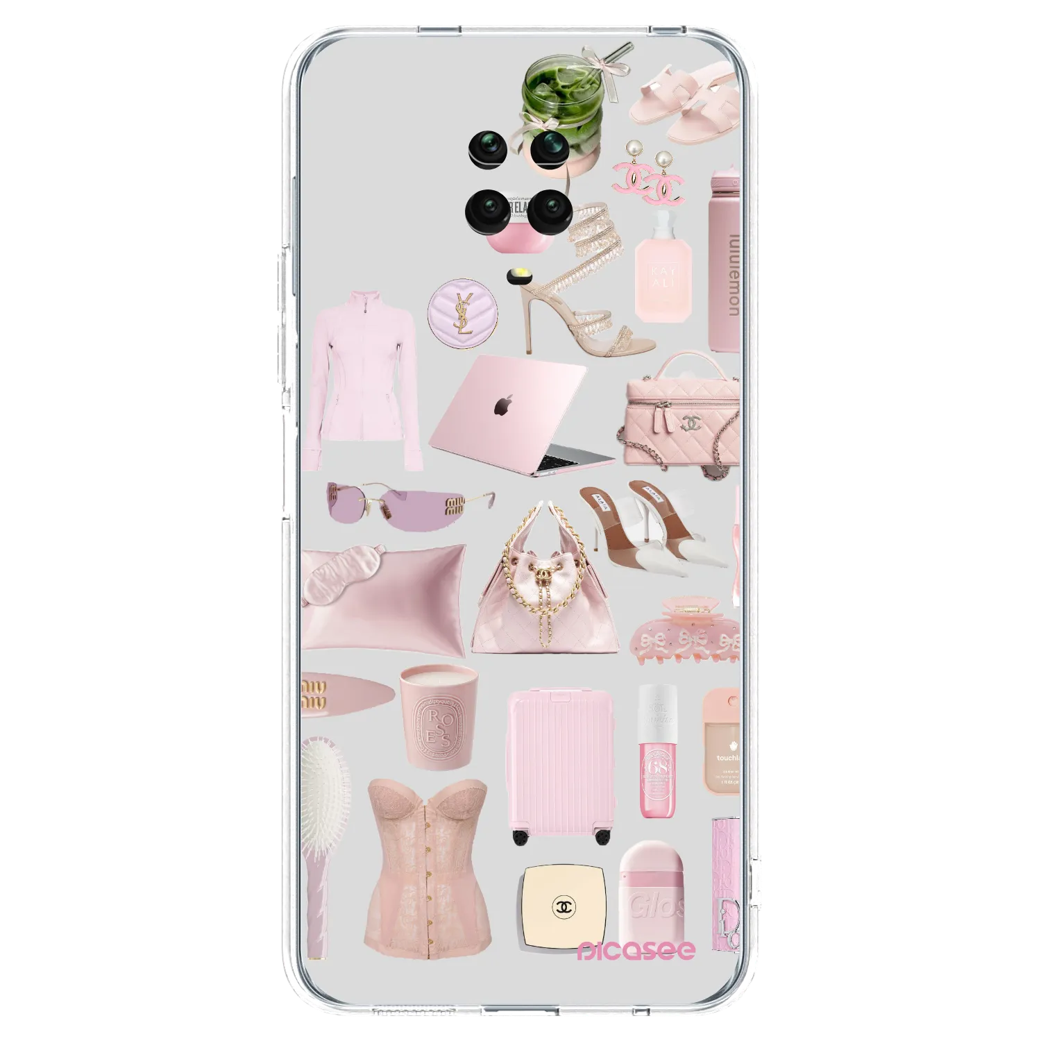 Picasee silikonový průhledný obal pro Xiaomi Redmi Note 9S - Glam Babe