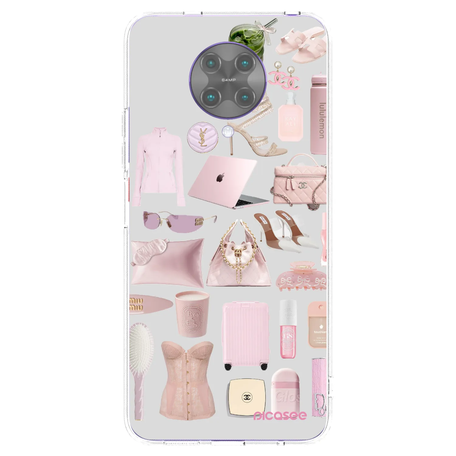Picasee silikonový průhledný obal pro Xiaomi Poco F2 Pro - Glam Babe