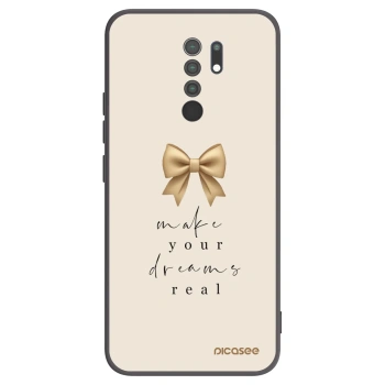 Picasee silikonový černý obal pro Xiaomi Redmi 9 - Golden Dream