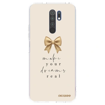 Picasee silikonový průhledný obal pro Xiaomi Redmi 9 - Golden Dream