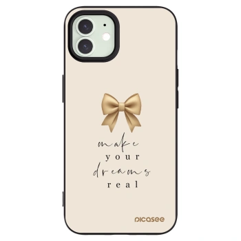 Picasee silikonový černý obal pro Apple iPhone 12 - Golden Dream