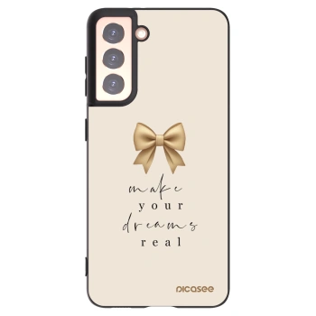 Picasee silikonový černý obal pro Samsung Galaxy S21 5G G991B - Golden Dream