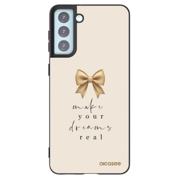 Picasee silikonový černý obal pro Samsung Galaxy S21+ 5G G996F - Golden Dream