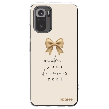 Picasee silikonový průhledný obal pro Xiaomi Redmi Note 10 - Golden Dream