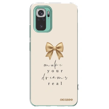 Picasee silikonový průhledný obal pro Xiaomi Redmi Note 10 Pro - Golden Dream