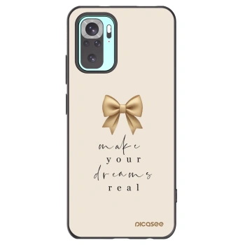Picasee silikonový černý obal pro Xiaomi Redmi Note 10 Pro - Golden Dream