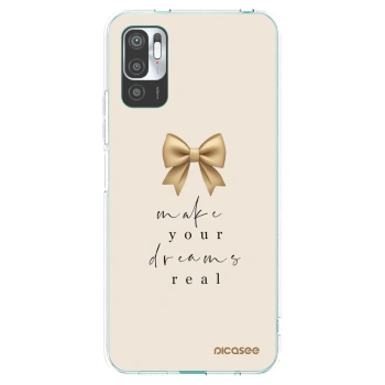 Picasee silikonový průhledný obal pro Xiaomi Redmi Note 10 5G - Golden Dream