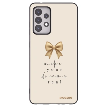 Picasee silikonový černý obal pro Samsung Galaxy A52s 5G A528B - Golden Dream