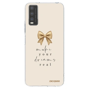 Picasee silikonový průhledný obal pro Vivo Y20s - Golden Dream