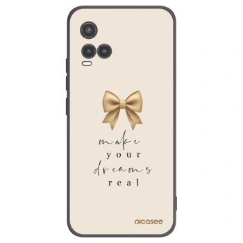 Picasee silikonový černý obal pro Vivo Y33s - Golden Dream