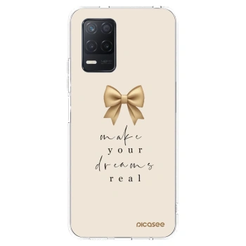 Picasee silikonový průhledný obal pro Realme 8 5G - Golden Dream