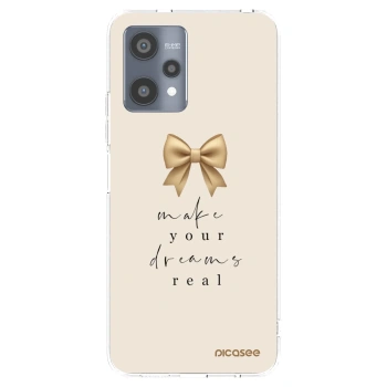 Picasee silikonový průhledný obal pro Realme 9 Pro 5G - Golden Dream