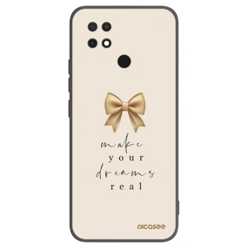 Picasee silikonový černý obal pro Xiaomi Redmi 10C - Golden Dream