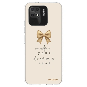 Picasee silikonový průhledný obal pro Xiaomi Redmi 10C - Golden Dream