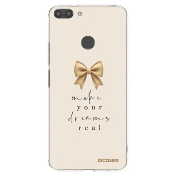 Picasee silikonový průhledný obal pro Huawei P Smart - Golden Dream
