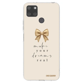 Picasee silikonový průhledný obal pro Realme C21Y - Golden Dream