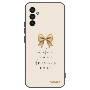 Picasee silikonový černý obal pro Samsung Galaxy M13 M135F - Golden Dream