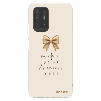 Picasee silikonový průhledný obal pro OPPO A94 5G - Golden Dream
