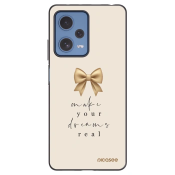Picasee silikonový černý obal pro Xiaomi Redmi Note 12 Pro 5G - Golden Dream