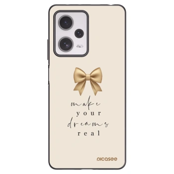 Picasee silikonový černý obal pro Xiaomi Redmi Note 12 Pro+ 5G - Golden Dream