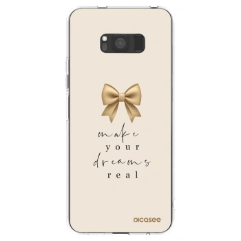 Picasee silikonový průhledný obal pro Samsung Galaxy S8 G950F - Golden Dream
