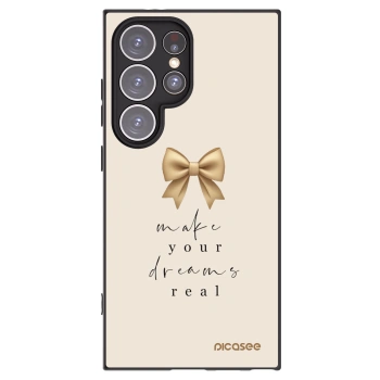Picasee silikonový černý obal pro Samsung Galaxy S24 Ultra S928B 5G - Golden Dream