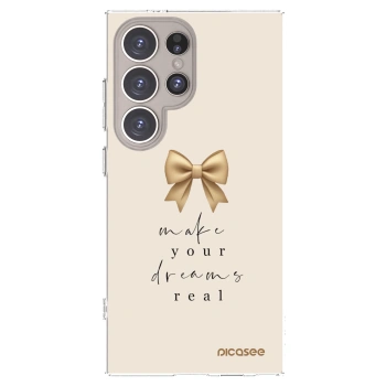 Picasee silikonový průhledný obal pro Samsung Galaxy S24 Ultra S928B 5G - Golden Dream