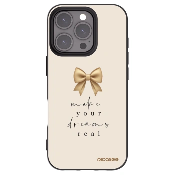 Picasee silikonový černý obal pro Apple iPhone 16 Pro - Golden Dream