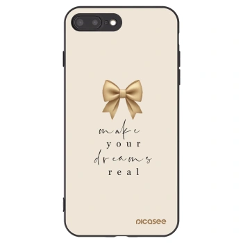 Picasee silikonový černý obal pro Apple iPhone 8 Plus - Golden Dream