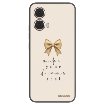 Picasee silikonový černý obal pro Motorola Moto G85 - Golden Dream