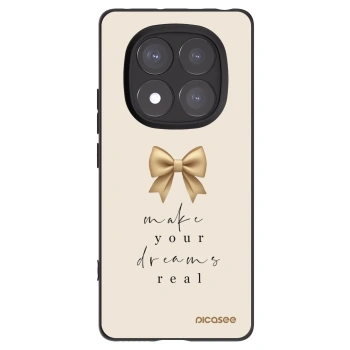 Picasee silikonový černý obal pro Xiaomi Redmi Note 14 Pro+ 5G - Golden Dream