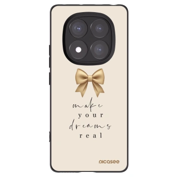 Picasee silikonový černý obal pro Xiaomi Redmi Note 14 Pro 5G - Golden Dream