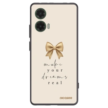 Picasee silikonový černý obal pro Motorola Moto G35 5G - Golden Dream