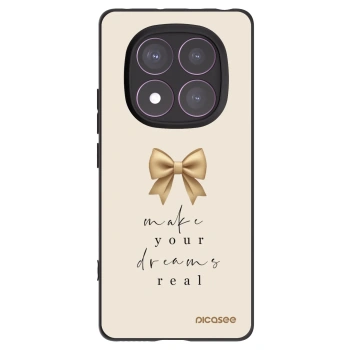 Picasee silikonový černý obal pro Xiaomi Redmi Note 14 Pro 4G - Golden Dream